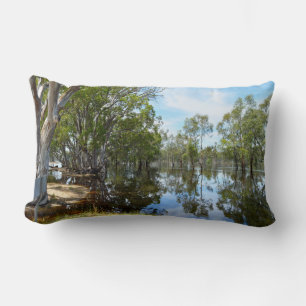 Gum Tree Reflections River Murray Australia, Lumbar Cushion