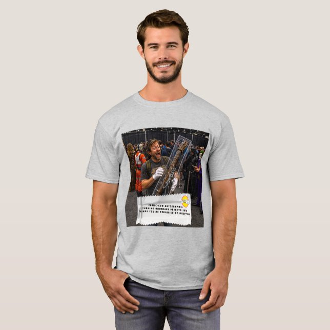 Gum Wrapper Jokes Comic Con T-Shirt (Front Full)