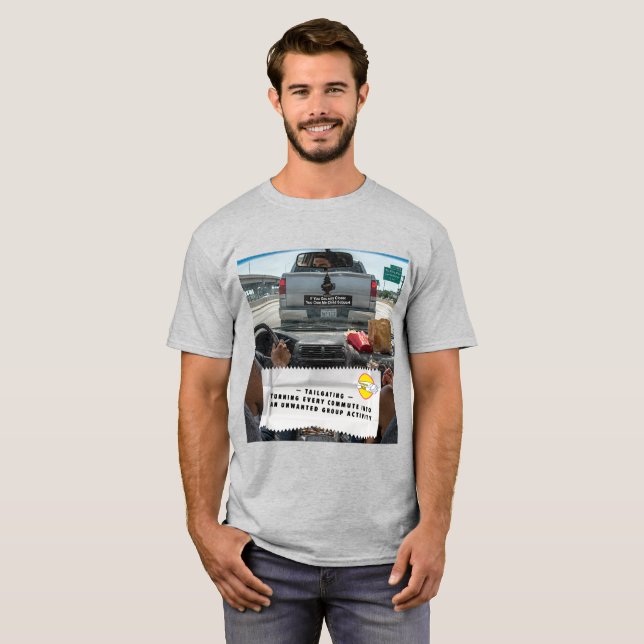 Gum Wrapper Jokes Tailgating T-Shirt (Front Full)