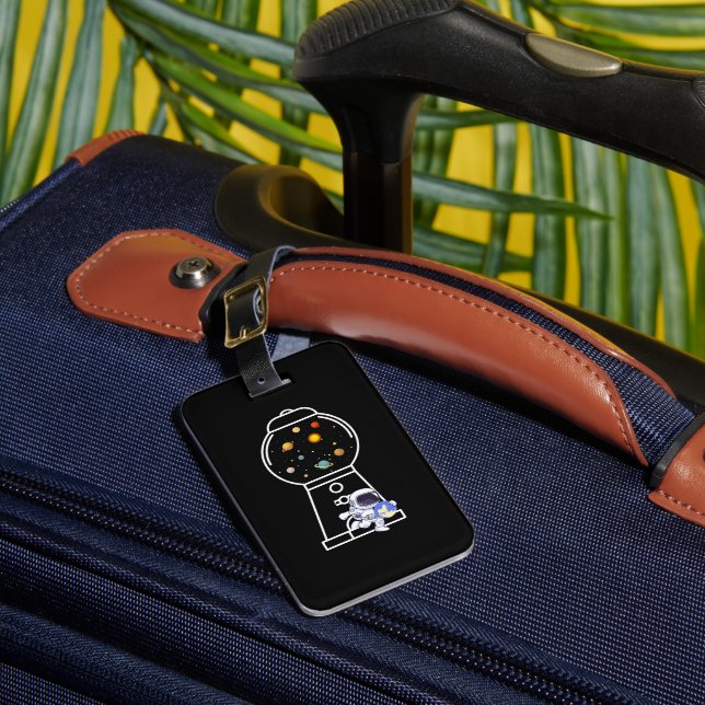 Gumball Astronaut  Luggage Tag (Front Insitu 1)