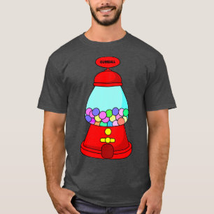 Gumball Machine Candy Illustration  T-Shirt
