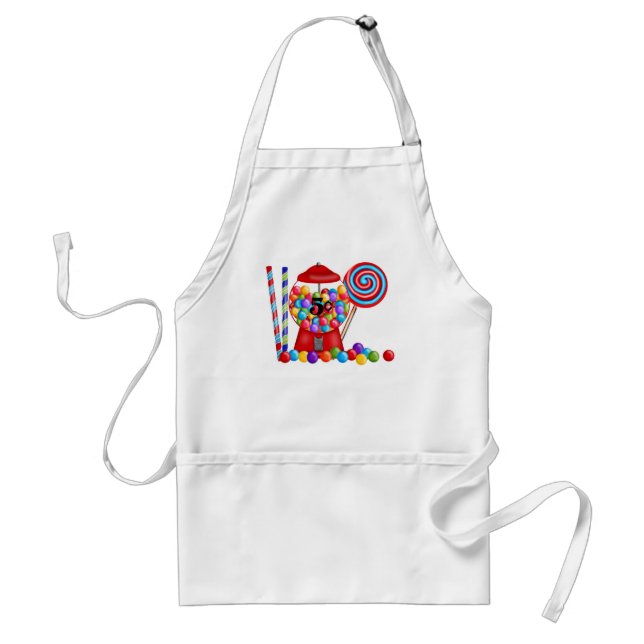 Gumball Machine Candy Lollipop Standard Apron (Front)