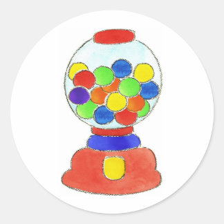 Gumball Machine Classic Round Sticker