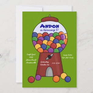 Gumball Machine Invitation