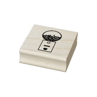 Gumball Machine Rubber Stamp