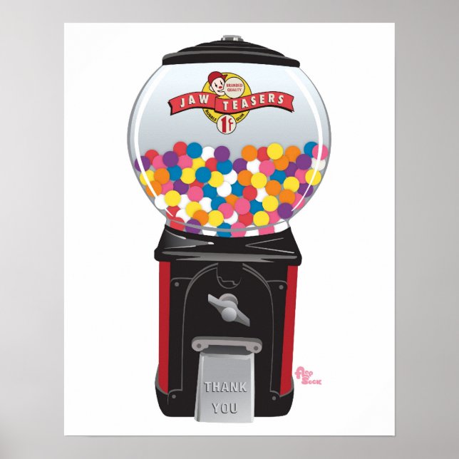 Gumball Machine White Poster (Front)