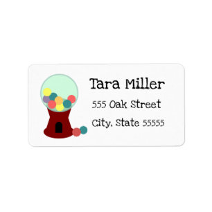 Gumball Return Address Label