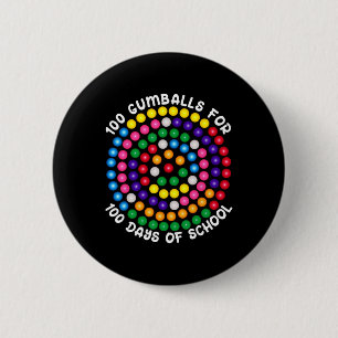 Gumballs For 100 Days Of School  6 Cm Round Badge