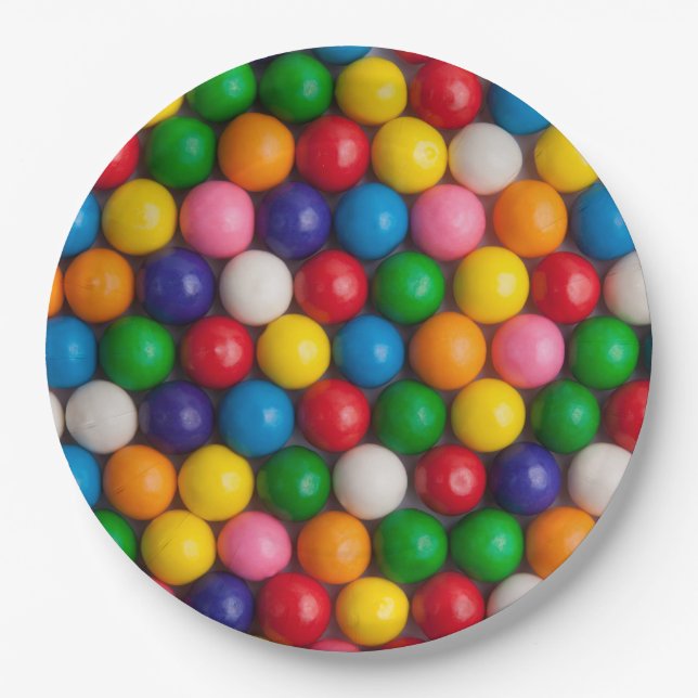 Gumballs Paper Plate (Front)