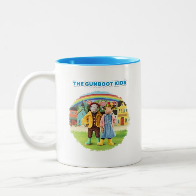 Gumboot Kids Two-Tone Coffee Mug (Left)