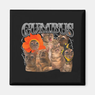 Gumbus Cat Funny Cat Gumbus Cute Animal Kitty Men Magnet