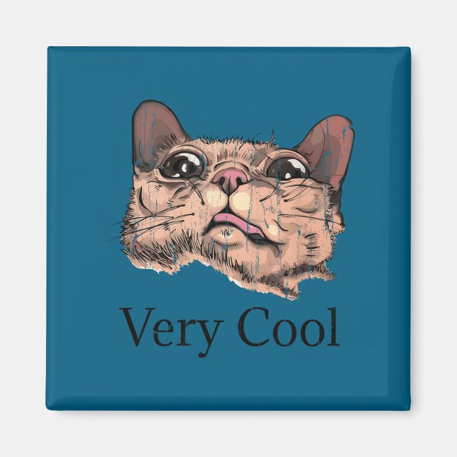 Gumbus Very Cool, Meme Cat  Magnet (Front)