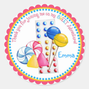 Gumdrops, Lollipops and Candy Buttons Stickers