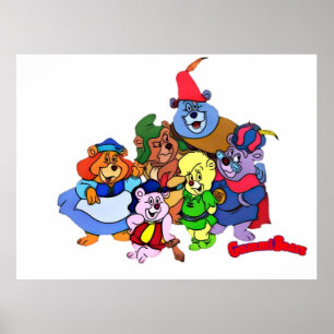 Gummi Bears retro 80s Cartoon Poster