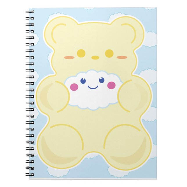 Gummi Sweet Cloud Hug Spiral Notebook (Front)