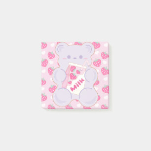 Gummi Sweet Strawberry Milk Post-it Notes
