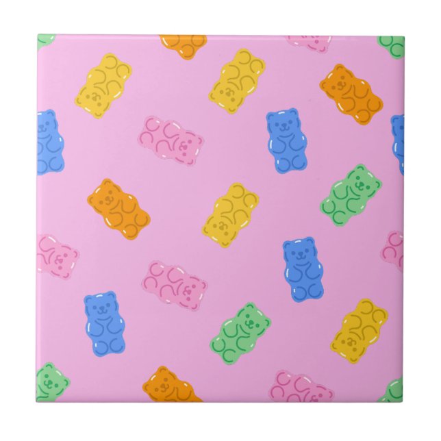 Gummy Bear Aesthetic Ceramic Tile (Front)