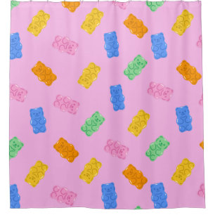 Gummy Bear Aesthetic Shower Curtain