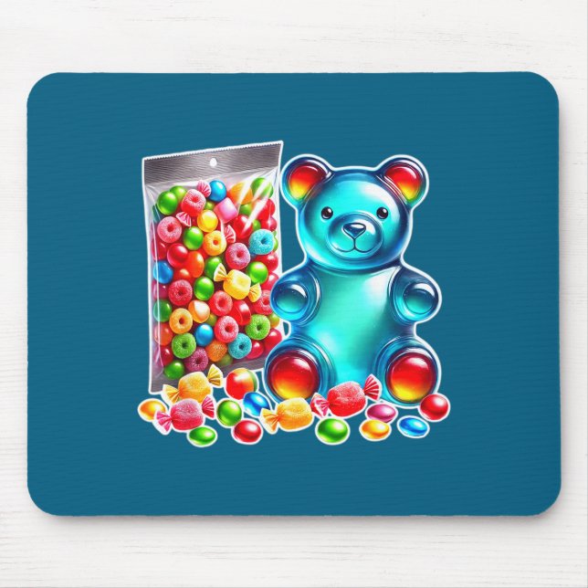 Gummy bear candy sour chew  mouse pad (Front)