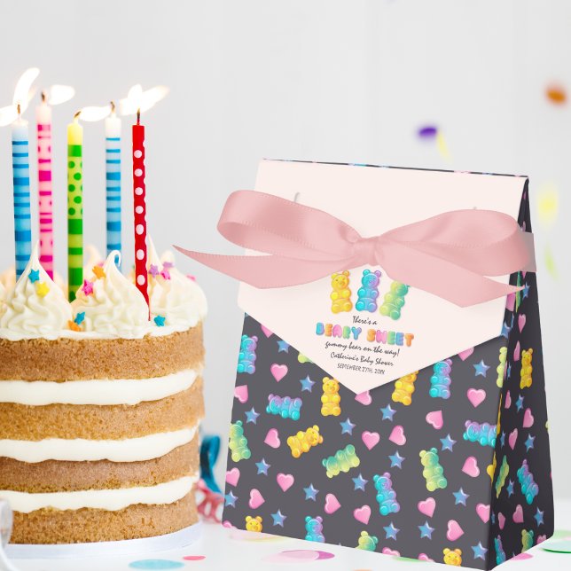 Gummy Bear Colourful Jelly Candy Baby Shower Favour Box (Creator Uploaded)