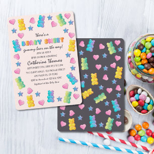 Gummy Bear Colourful Jelly Candy Baby Shower Invitation