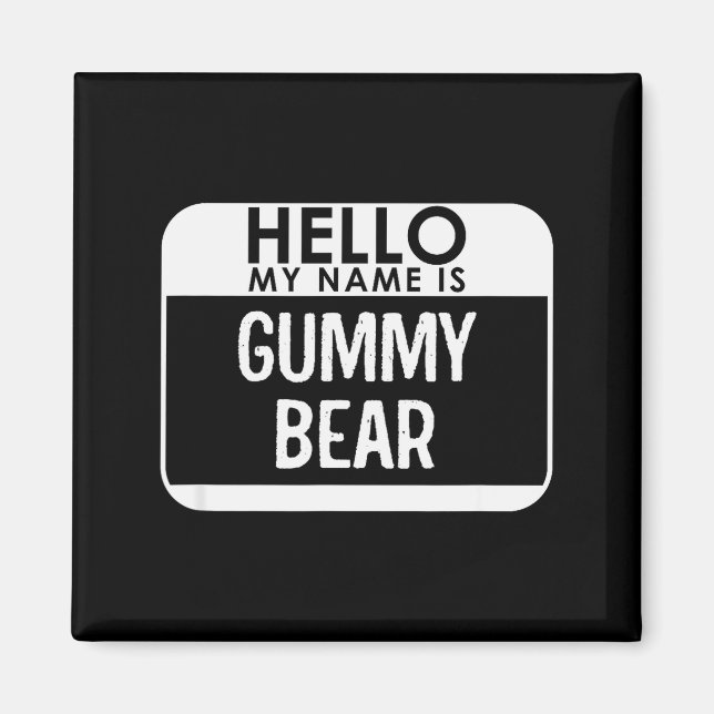 Gummy Bear Costume Funny Easy Last Minute Hallowee Magnet (Front)