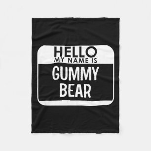 Gummy Bear Costume Shirt Funny Easy Halloween Fleece Blanket