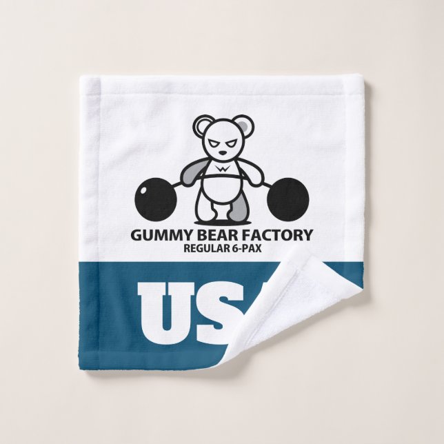 Gummy Bear Factory Bath Towel Set (Wash Cloth)