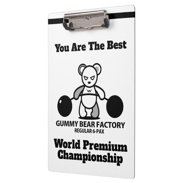 Gummy Bear Factory Championship Clipboard (Left)