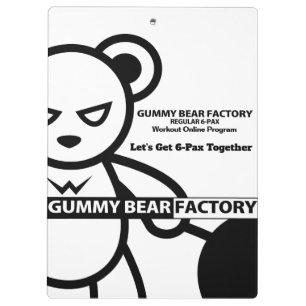 Gummy Bear Factory Championship Clipboard