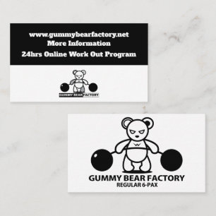 Gummy Bear Factory /gym/fitness Business Card