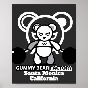Gummy Bear Factory Gym/Fitness  Poster