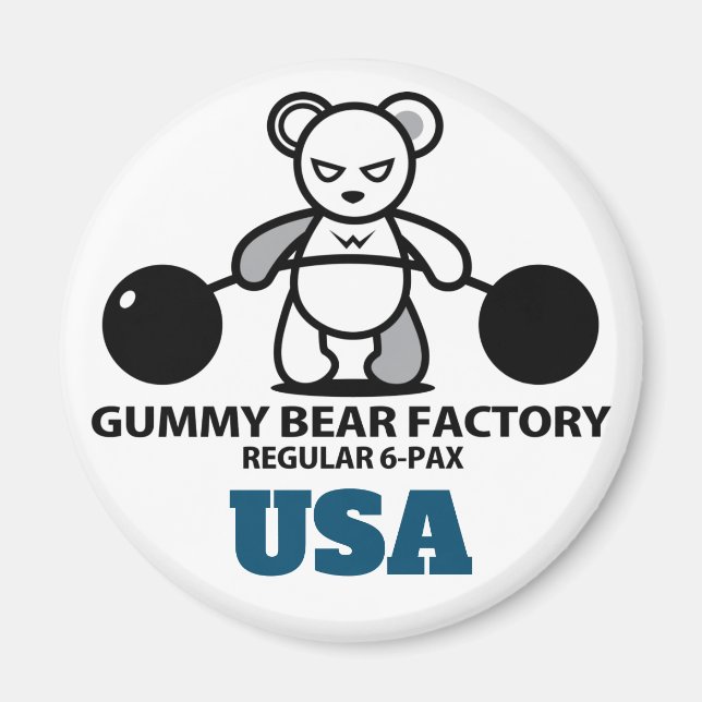 Gummy Bear Factory Magnet (Front)