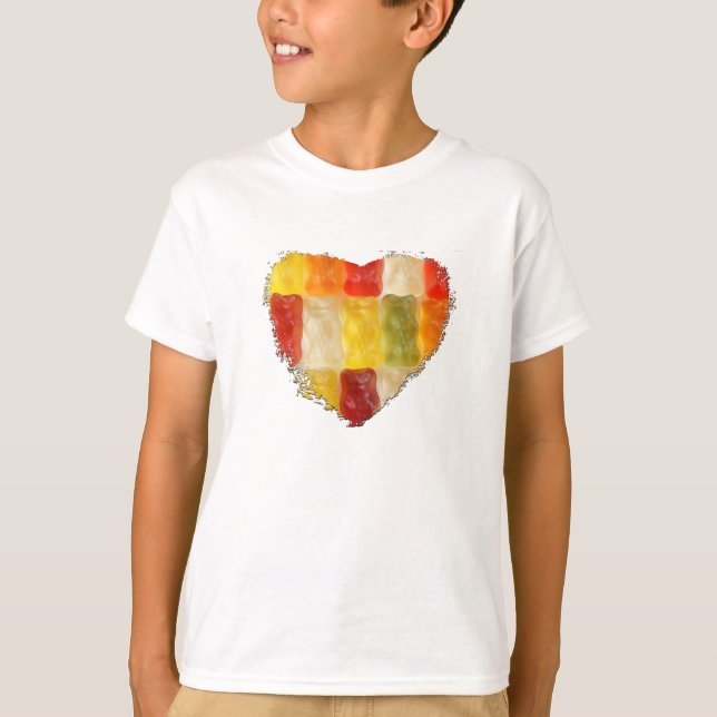 gummy bear heart T-Shirt (Front)