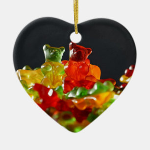 Gummy Bear Lovers Ceramic Tree Decoration