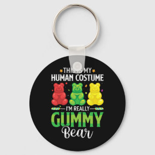 Gummy Bear My Human Costume Funny Candy Halloween  Key Ring