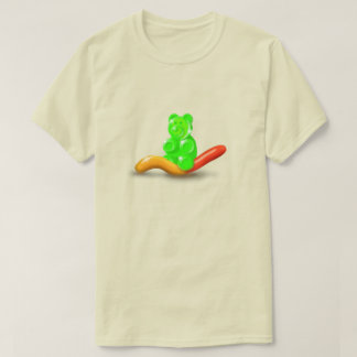 Gummy Bear Riding Gummy Worm Men's T-Shirt