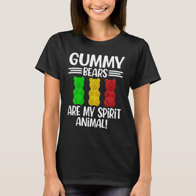 Gummy Bear Spirit Animal  Candy  Girls Kids Boys T-Shirt (Front)