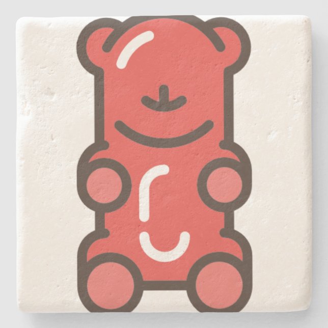 gummy-bear stone coaster (Front)