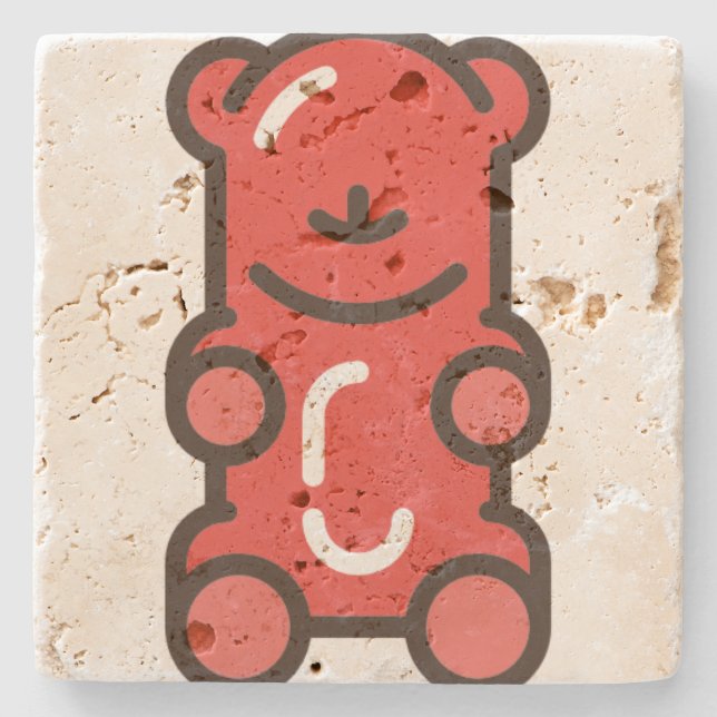 gummy-bear stone coaster (Front)