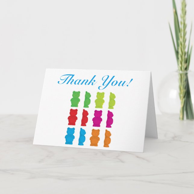 Gummy bear thank you card (Front)