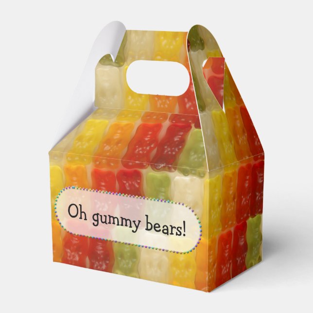 gummy bears - favour box (Front Side)