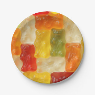 gummy bears paper plates