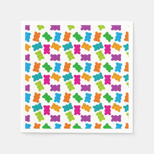 Gummy Bears Pattern Napkin (Front)