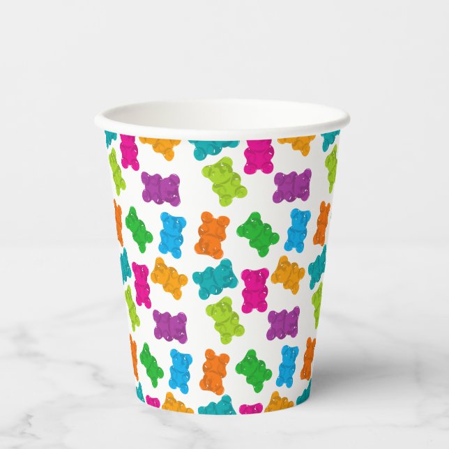 Gummy Bears Pattern Paper Cups (Front)