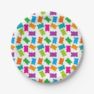 Gummy Bears Pattern Paper Plate
