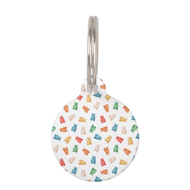 Gummy Bears Pattern Pet Tag (Front)
