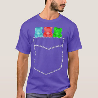 Gummy Bears Pocket Shirt Three Kawaii Bears in My