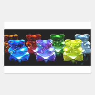 Gummy Bears Rectangular Sticker
