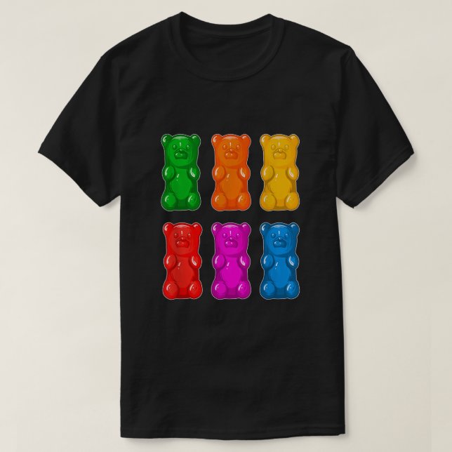 Gummy Bears Tshirt for adult and youth (Design Front)